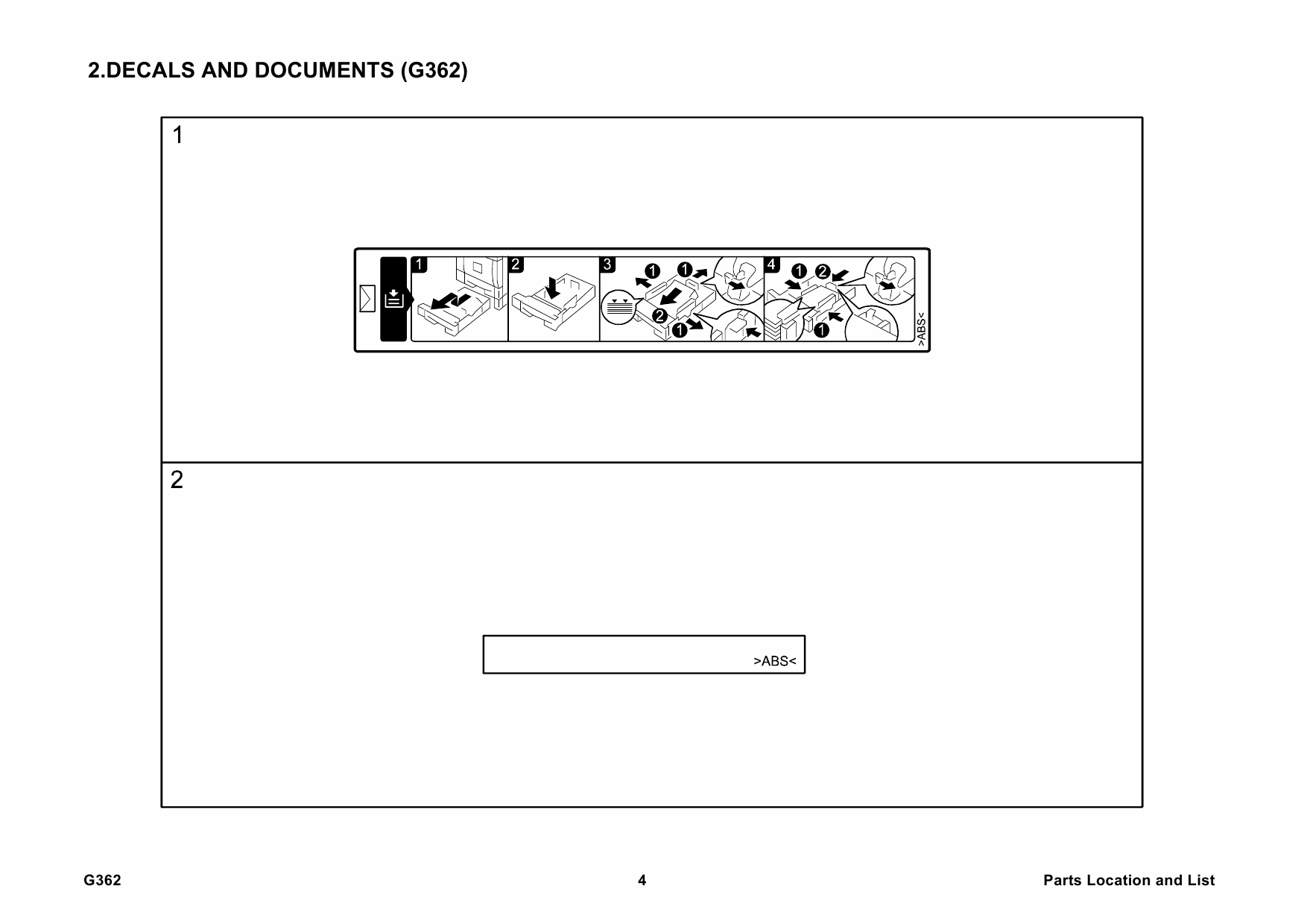 RICOH Options G362 ENVELOPE-FEEDER-TYPE-400 Parts Catalog PDF download-4